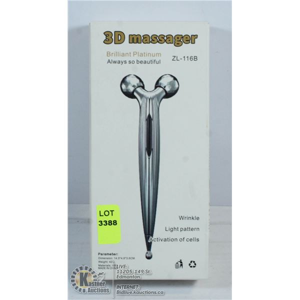 3D FACIAL MASSAGER- STIMULATES CELLS AND PREVENTS