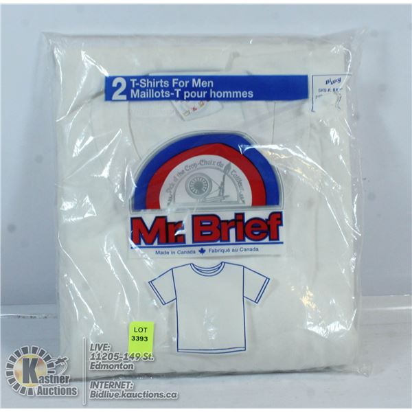 TWO NEW LARGE WHITE SHIRTS.