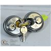 Image 1 : 2 HEAVY DUTY LOCK AND KEY