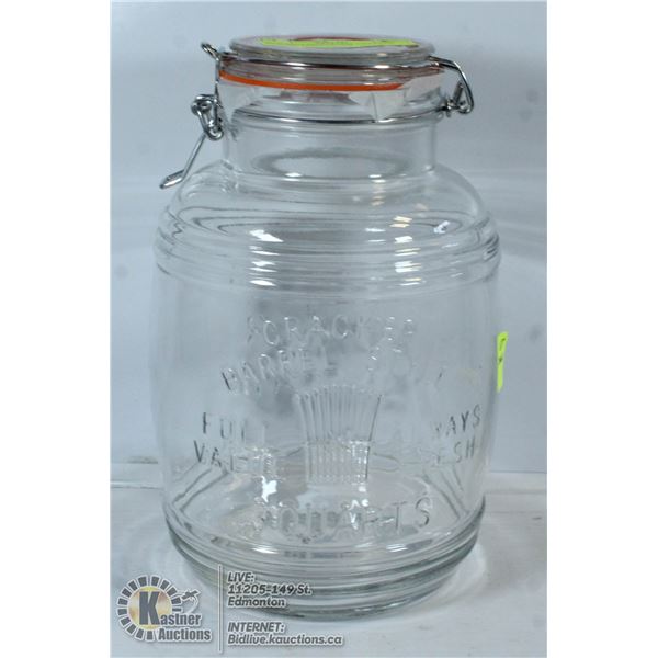 NEW SEALED REPLICA CRACKER BARREL DISPLAY JAR