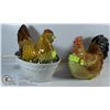 Image 1 : VINTAGE ROOSTER COOKIE JAR & HEN SOUP TUREEN