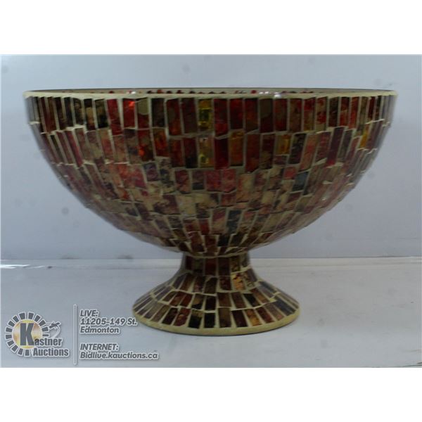 LARGE MOSAIC GLASS BOWL