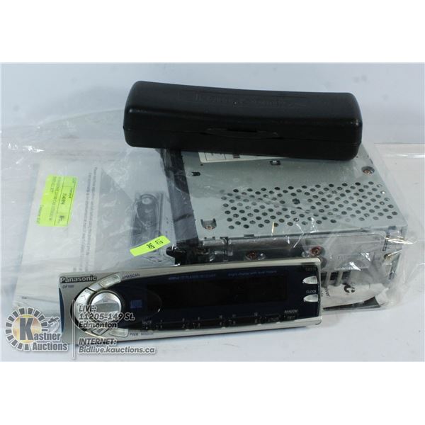 PANASONIC DF100 CAR STEREO W/ INSTALL KIT