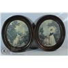 Image 1 : VINTAGE OVAL PRINTS SET OF TWO