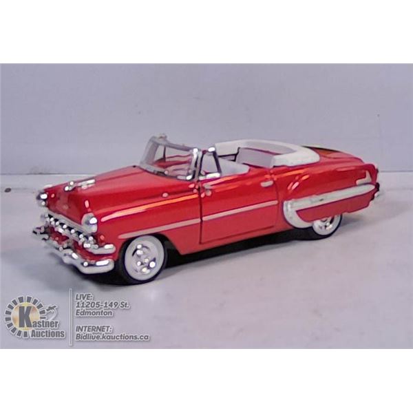 DIE CAST VEHICLE - 1954 CHEVY BELAIR (RED)