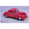 Image 1 : DIE CAST VEHICLE - 1940 FORD DELUX (RED)