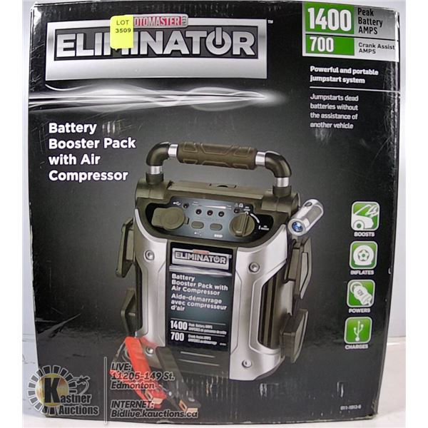 MOTOMASTER BATTERY BOOSTER WITH AIR COMPRESSOR