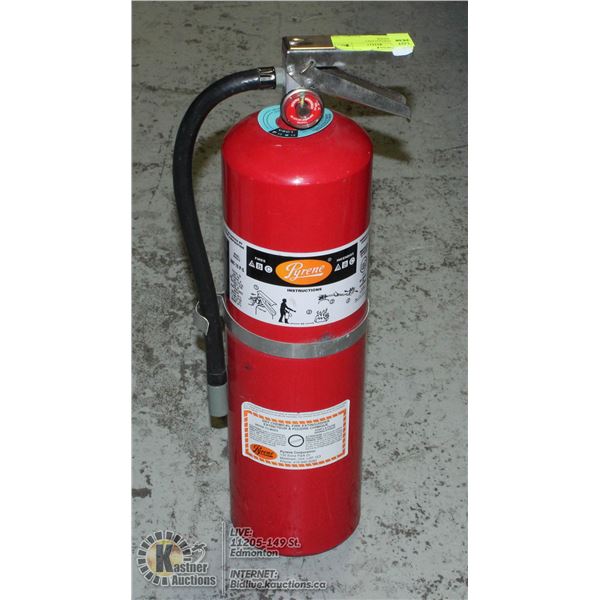 UNCLAIMED 10LBS CHARGED FIRE EXTINGUISHER.