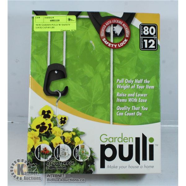 NEW GARDEN PULLI W/ SAFETY LOCK CAP:80 LBS