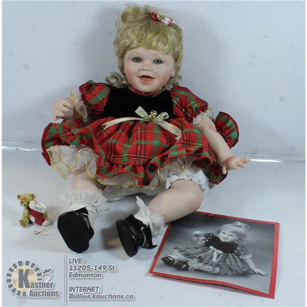 "ASHTON DRAKE" DOLL - BABY'S FIRST CHRISTMAS