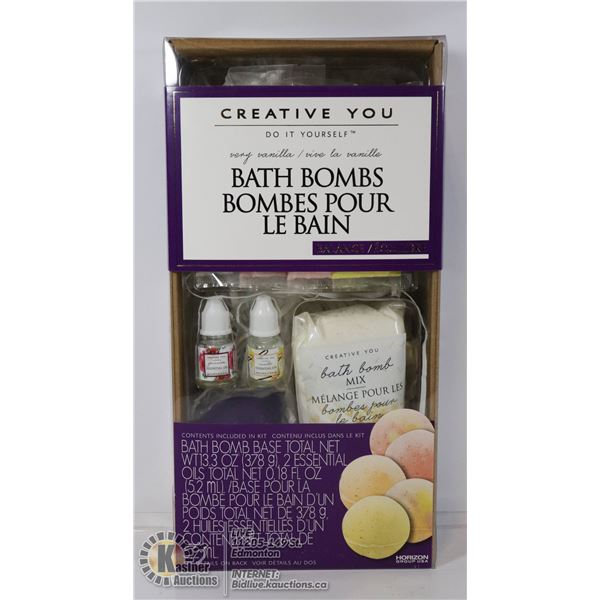 NEW VERY VANILLA BUILD YOUR OWN BATH BOMB SET