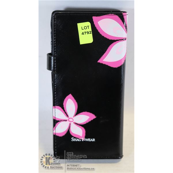 NEW SHAGWEAR WALLET FLOWERS