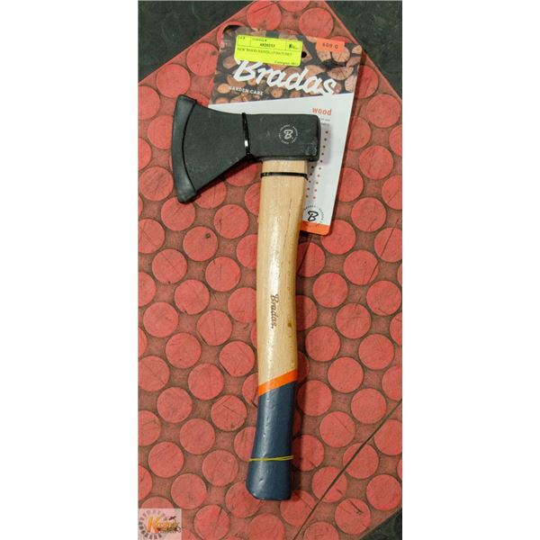 NEW WOOD HANDLED HATCHET