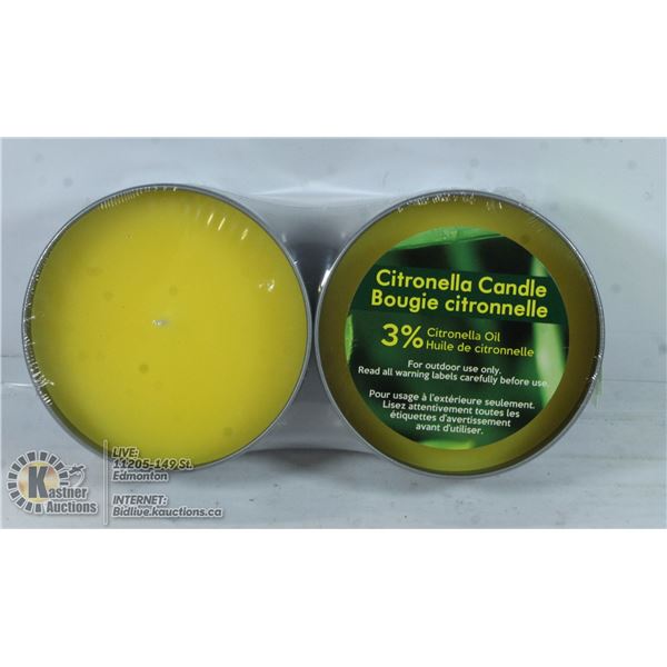 2 CITRONELLA CANDLES