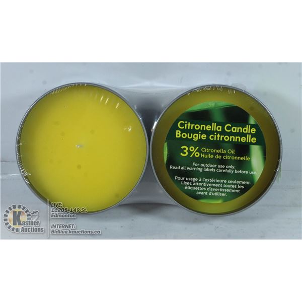 2 CITRONELLA CANDLES