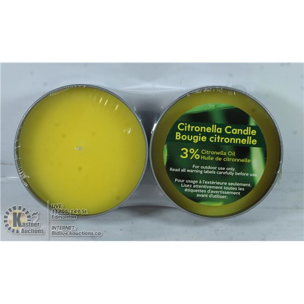 2 CITRONELLA CANDLES