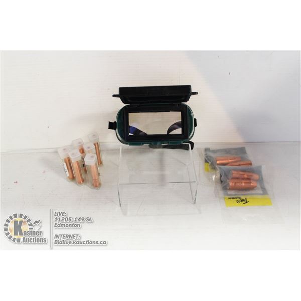 FLAT OF WELDING ITEMS.