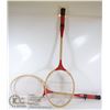 Image 1 : VINTAGE A PAIR OF ROYAL BADMINTON RACQUETS
