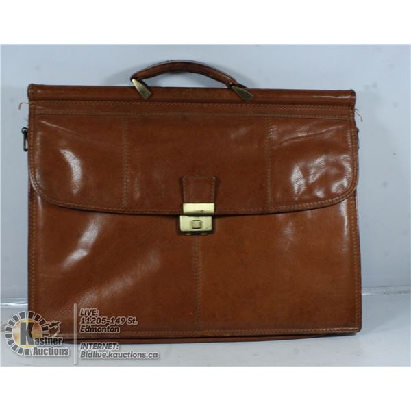 VINTAGE MARASCHINO LEATHER BRIEFCASE