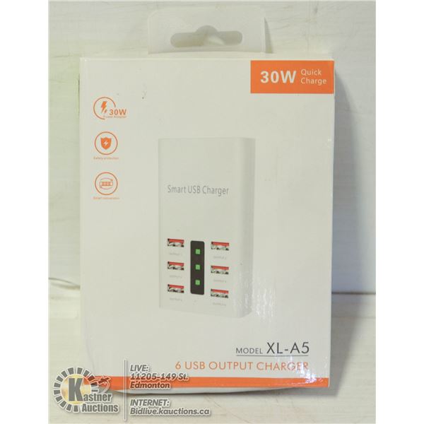 NEW 6 USB SLOT HIGHSPEED CHARGER NEW IN BOX