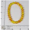 Image 1 : #303-RESIN BEAD BRACELET 7.5"/ 8mm