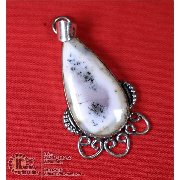 #35-DENDRITIC OPAL PENDANT