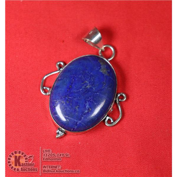 #39-NATURAL LAPIZ PENDANT