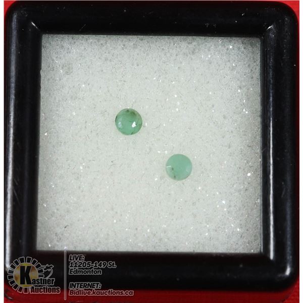 GENUINE FACETED EMERALD GEMTONES, JEWELRY READY