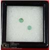 Image 1 : GENUINE FACETED EMERALD GEMTONES, JEWELRY READY