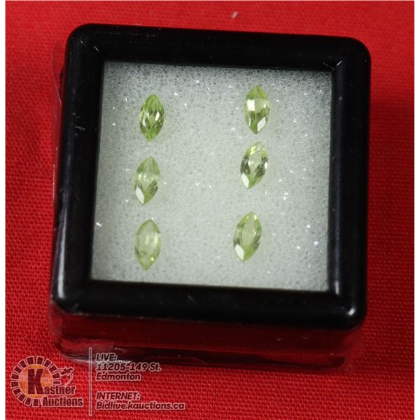 GENUINE FACETED PERIDOT GEMTONES, JEWELRY READY