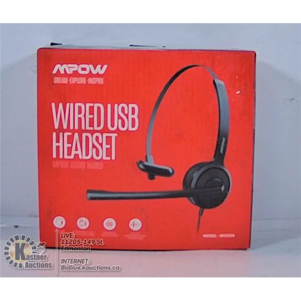 MPOW WIRELESS USB HEADSET.
