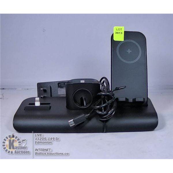 3 IN 1 CHARGING STATION FOR IPHONE IPOD AND APPLE
