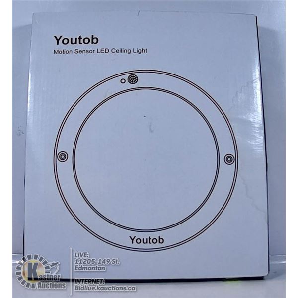YOUTOB MOTION SENSOR LED CEILING LIGHT.