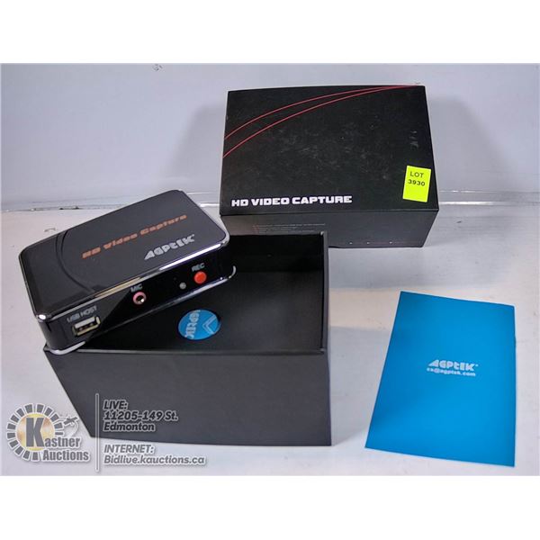 AGPTEK HD VIDEO CAPTURE DEVICE.