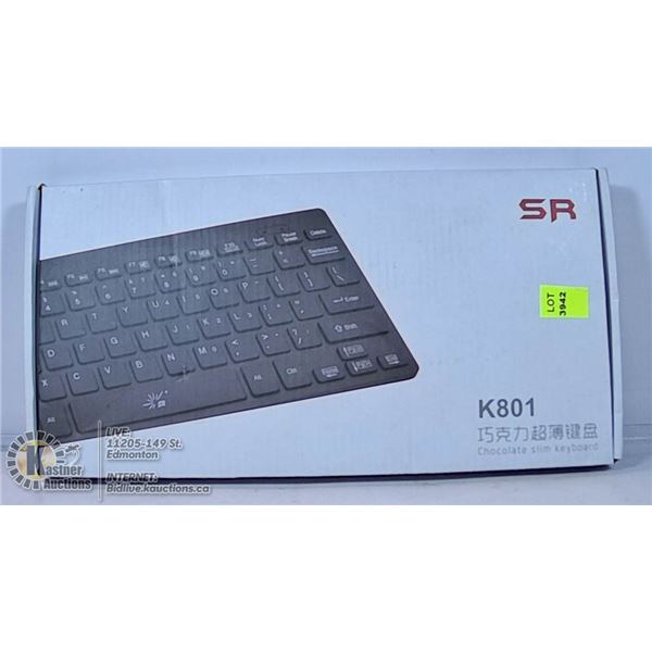 SR K801 MINI WIRELESS KEYBOARD.
