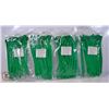 Image 1 : 4 PACKS OF ZIP TIES: 7.4" 50LB TENSILE STRENGTH.