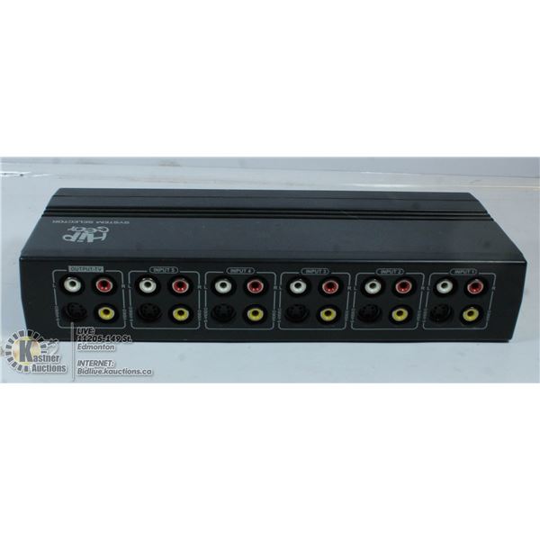 HIPHEAR SYSTEM SELECTOR - 5 RCA AND S-VIDEO INPUT