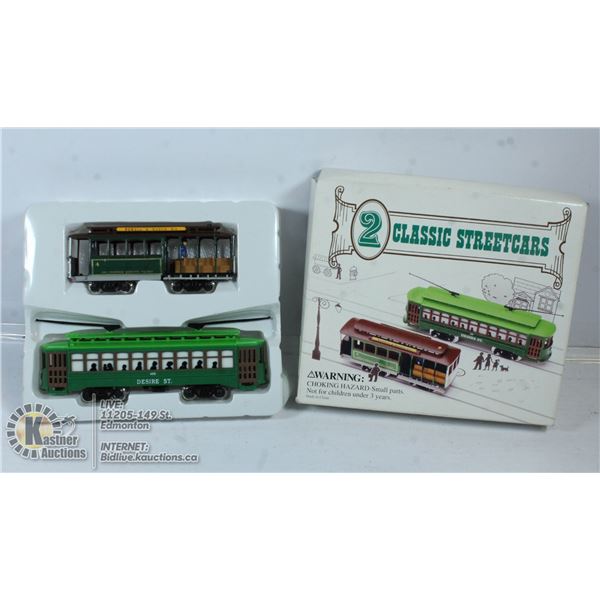 2 CLASSIC STREETCARS
