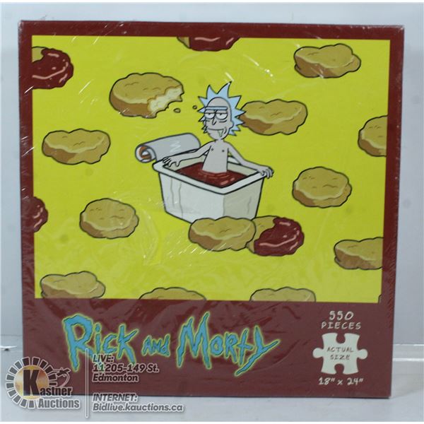 RICK AND MORTY 550 PIECE PUZZLE 18" X 24"