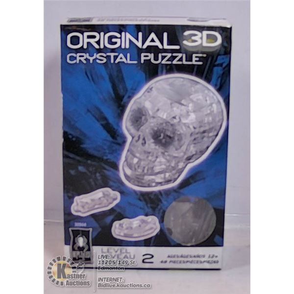 ORIGINAL 3D CRYSTAL PUZZLE - SKULL