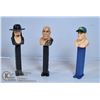 Image 1 : LOT OF 3 WWE PEZ - ROCK, UNDERTAKER, CENA