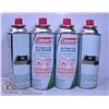 Image 1 : 4 NEW COLEMAN BUTANE GAS FOR SINGLE BURNER STOVE