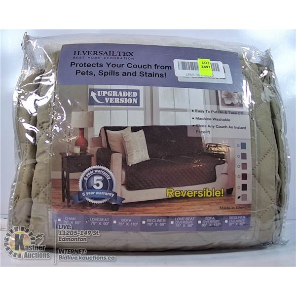 REVERSABLE LOVESEAT PROTECTOR 75" X 90"