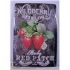Image 1 : TIN WALL ART SIGN - WILDBERRY FIELDS