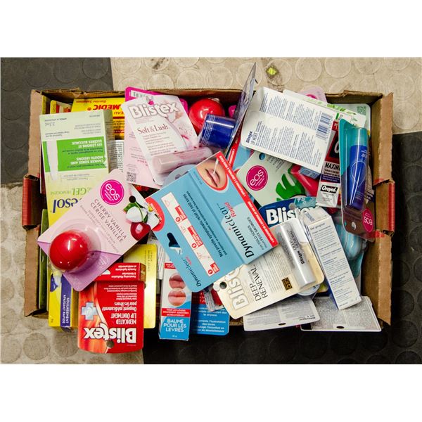 FLAT LOT OF LIP CARE PRODUCTS
