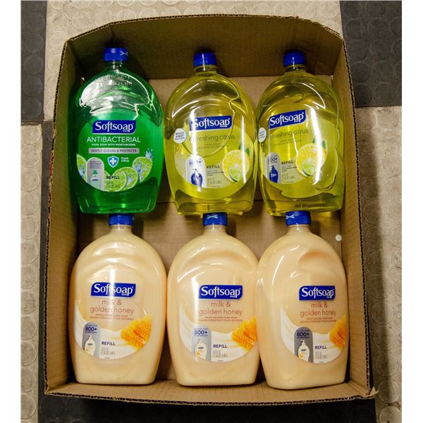 FLAT OF SOFTSOAP HAND SOAP BOTTLES