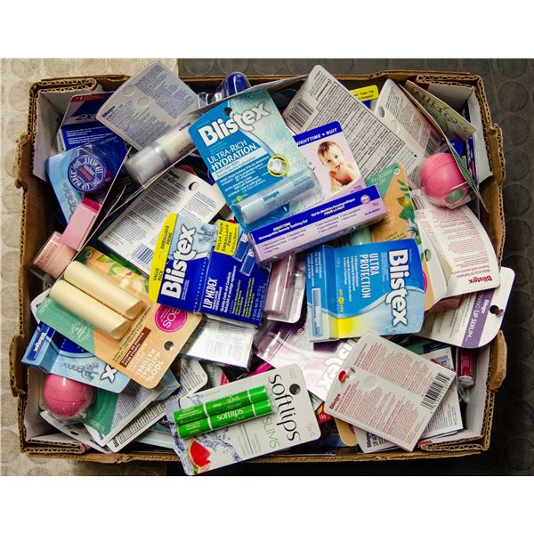 FLAT LOT OF LIP CARE PRODUCTS