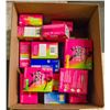 Image 1 : BOX LOT OF FEMININE HYGIENE PRODUCTS