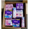Image 1 : BOX LOT OF FEMININE HYGIENE PRODUCTS