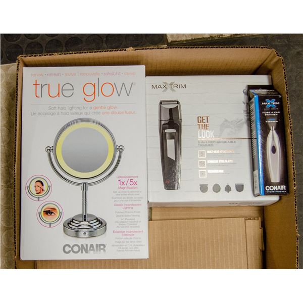 BOX LOT OF MENS GROOMING SUPPLIES